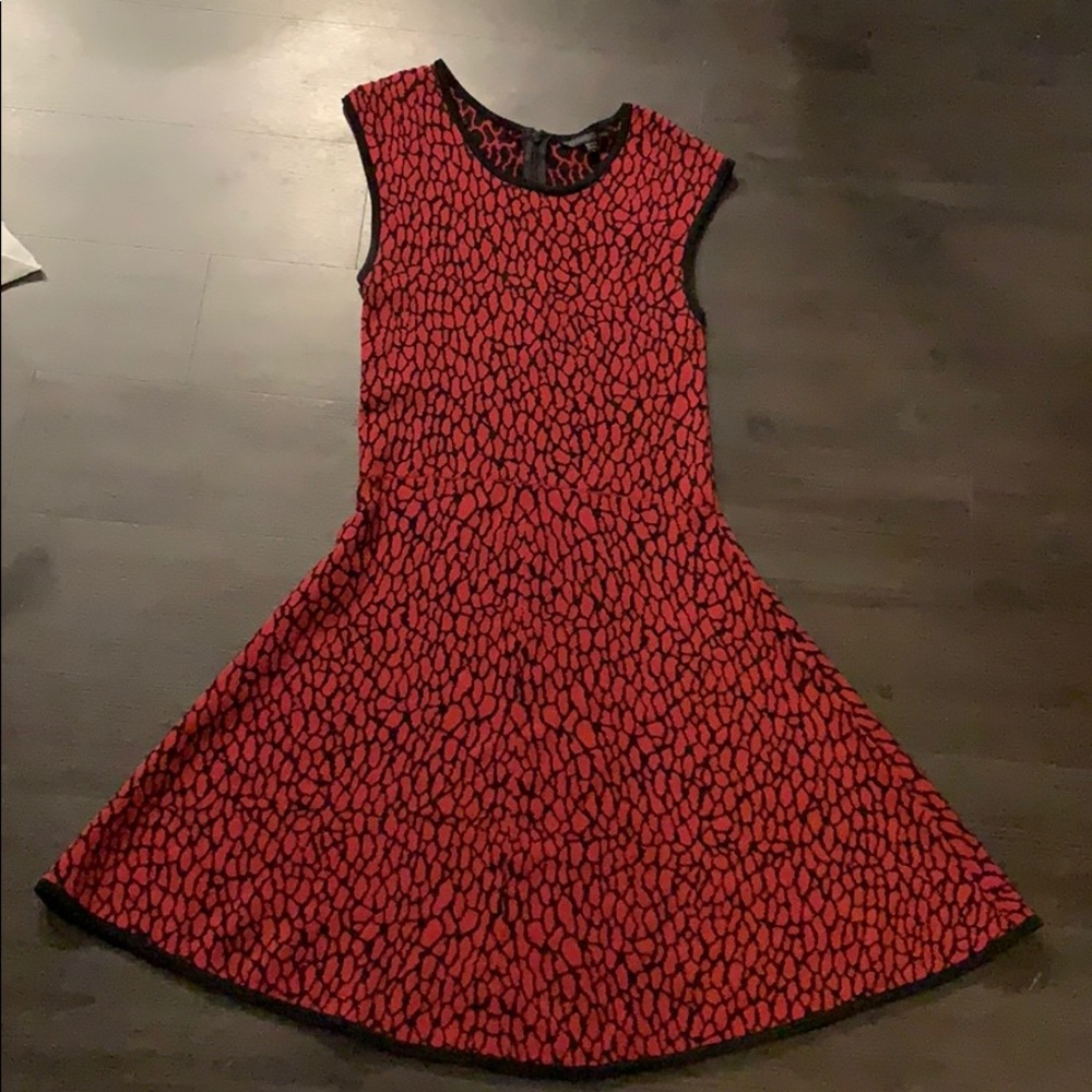 Felicity & Coco Red and Black Cocktail Dress